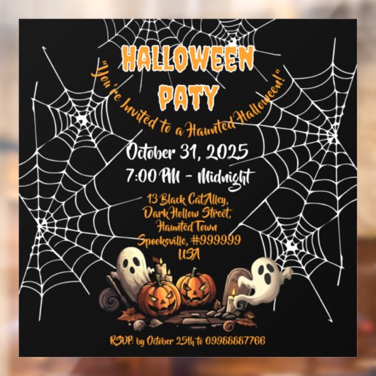 🎃家不気味幽霊のよく出る窓の固定👻🕷️ ウィンドウサイン (シート2)