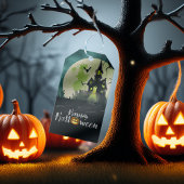 家不気味幽霊のよく出る衣装夜空ハロウィーン ギフトタグ