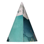 家不気味幽霊のよく出る衣装夜空ハロウィーン パーティーハット (裏面)