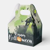 家不気味幽霊のよく出る衣装夜空ハロウィーン フェイバーボックス (正面サイド)