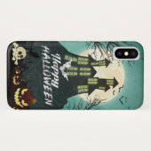 家不気味幽霊のよく出る衣装夜空ハロウィーン Case-Mate iPhoneケース (裏面(横))