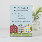 家並み招待状 招待状 (スタンド正面)