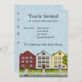 家並み招待状 招待状 (正面/裏面)