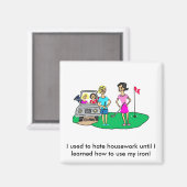 家事とゴルフ漫画マグネット マグネット (正面/裏面)