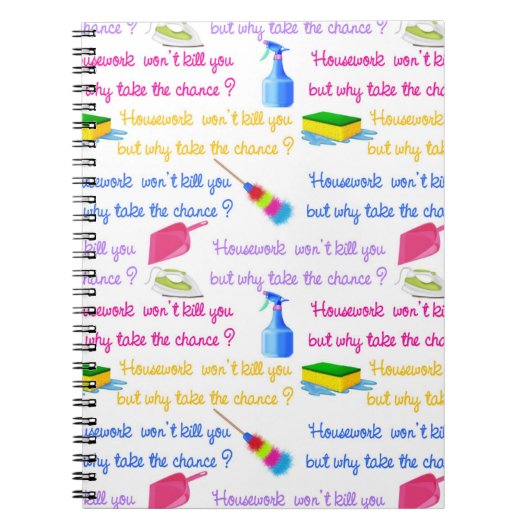 家事のメモ帳 ノートブック (正面)