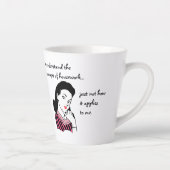 家事の概念おもしろい カフェラテマグ (右)