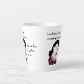 家事の概念おもしろい カフェラテマグ (正面)