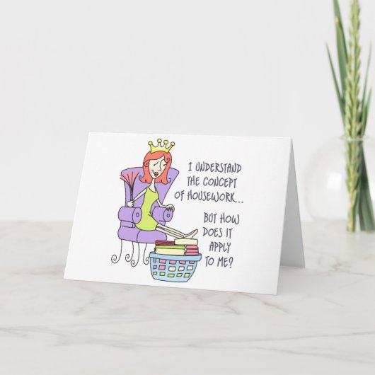 家事の概念 カード (正面)