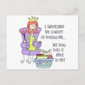 家事の概念 ポストカード (正面)