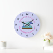 家事は縫い方を知らない人のためのものだ ラージ壁時計 (ホーム)