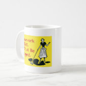 家事は邪悪です コーヒーマグカップ (正面左)