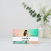 家事カラフル業 名刺 (スタンド正面)