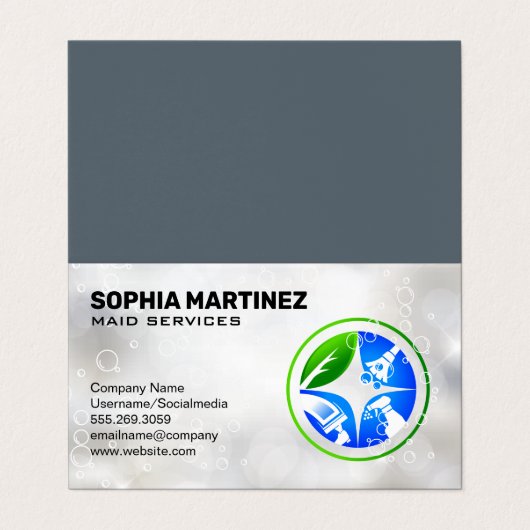 家事クリーニングアイコン | シャボン 名刺 (外部フラット)