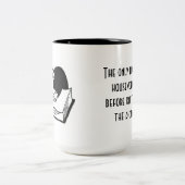 家事対編み物 ツートーンマグカップ (中央)