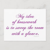家事 ポストカード (正面)