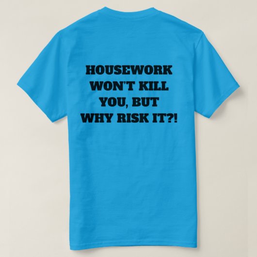 家事Tシャツ Tシャツ (デザイン裏面)