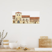 家伝統的屋サンティラーナデルマール ポスター (キッチン)