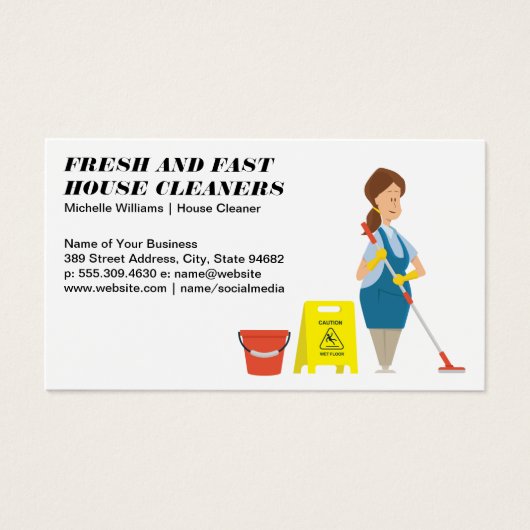 家保の |メイドのモッピングとクリーニング (正面)