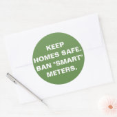 家保は安全で、禁止"メ頭が切れるートルのシール ラウンドシール (封筒)