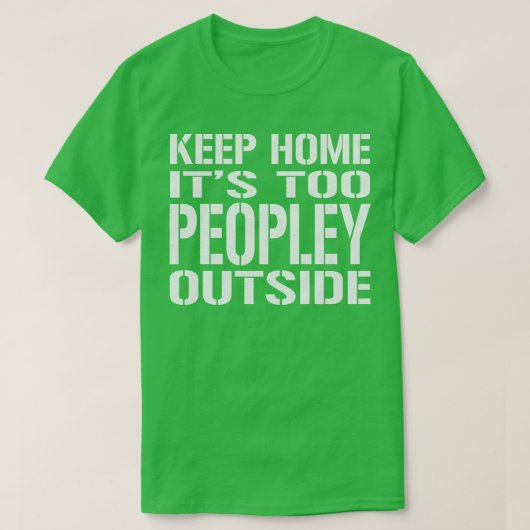 家保Too People Outsideヴィンテージルックテックス Tシャツ (デザイン正面)
