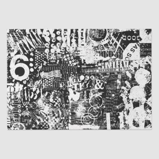 家具のデコパージュまたはコラージュ用の混合メディア 薄葉紙 (正面)