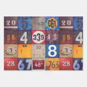 家具のデコページまたはコラージュ紙の番号 ラッピングペーパーシート (正面2)