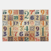 家具のデコページまたはコラージュ紙の番号 ラッピングペーパーシート (正面)