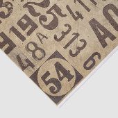 家具のデコレーションまたはコラージュのヴィンテージ番号 薄葉紙 (詳細)