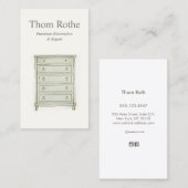 家具の修復、精製及び修理Cal コーリングカード (正面/裏面)