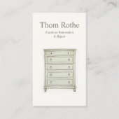 家具の修復、精製及び修理Cal コーリングカード (正面)