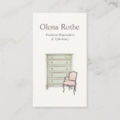 家具の修理、精製、修復 名刺 (正面)