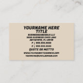 家具の布張りクッション 名刺 (裏面)