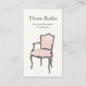 家具の精製と室内装飾 コーリングカード (正面)