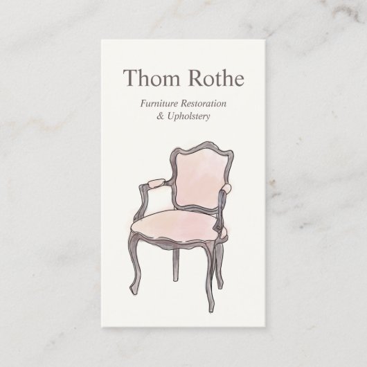 家具の精製と室内装飾 コーリングカード (正面)