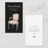 家具の精製及び室内装飾コールカード コーリングカード (正面/裏面)