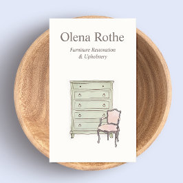 家具の精製、修理および修復の呼び出し コーリングカード