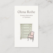 家具の精製、修理および修復の呼び出し コーリングカード (正面)