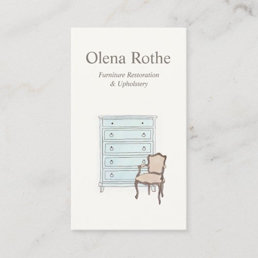 家具の絞り込み装置、修理および取り付け コーリングカード (正面)