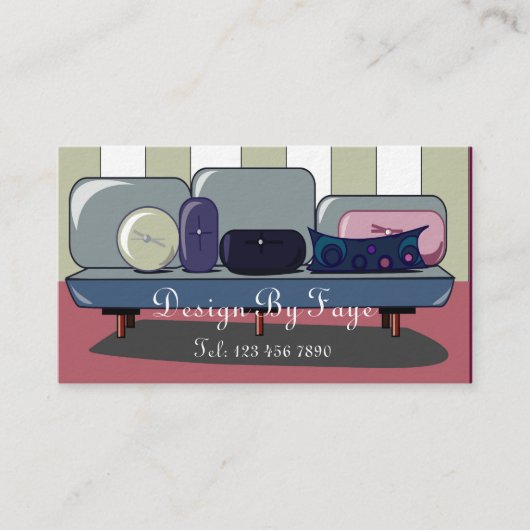 家具またはインテリア・デザイナーの名刺 名刺 (正面)