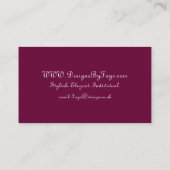 家具またはインテリア・デザイナーの名刺 名刺 (裏面)