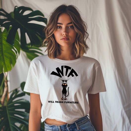 家具をゴミ箱に入れる Tシャツ