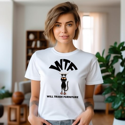 家具をゴミ箱に入れる Tシャツ