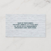 家具アイコン |レンガの壁 名刺 (裏面)