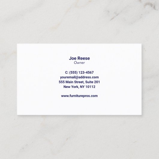 家具アセンブリ 名刺 (裏面)