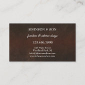 家具インテリアデザイン名刺 名刺 (裏面)