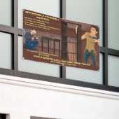 家具カスタマイズ組立サービス 横断幕 (ビルの外側)