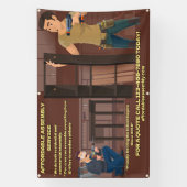 家具カスタマイズ組立サービス 横断幕 (縦)