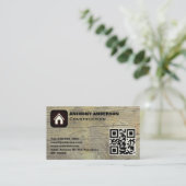 家具カスタム建築木工事業 名刺 (スタンド正面)