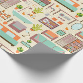 家具パターン ラッピングペーパー (角)