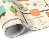 家具パターン ラッピングペーパー (ロールコーナー)